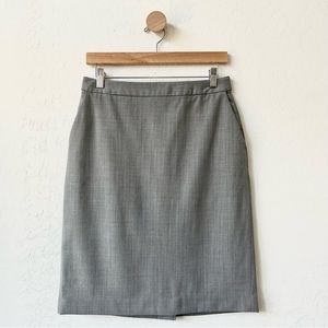 Twinhill Pencil Skirt, Machine Washable, Ironable, Gray, Slash Pockets, Size 4